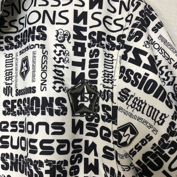 SOLD Sessions Snowboard Ski Jacket Insulated - Picture 10 of 12